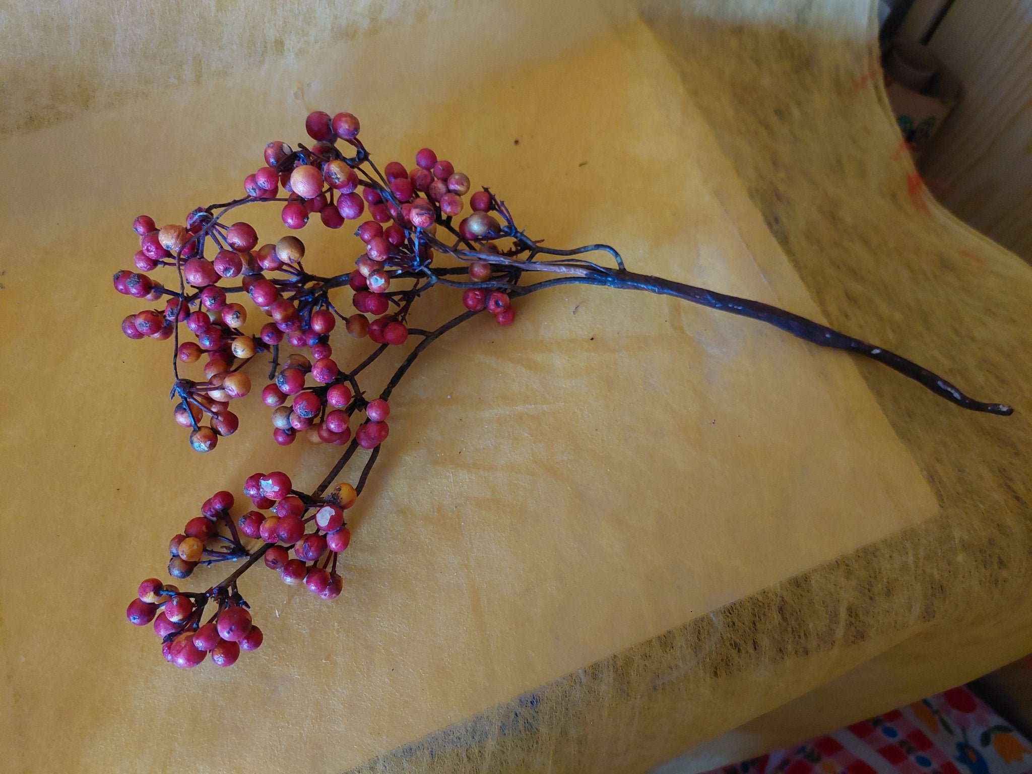 Beerenpick gelb rot - Mein Stil - Floristik Dekorationen und Handarbeit