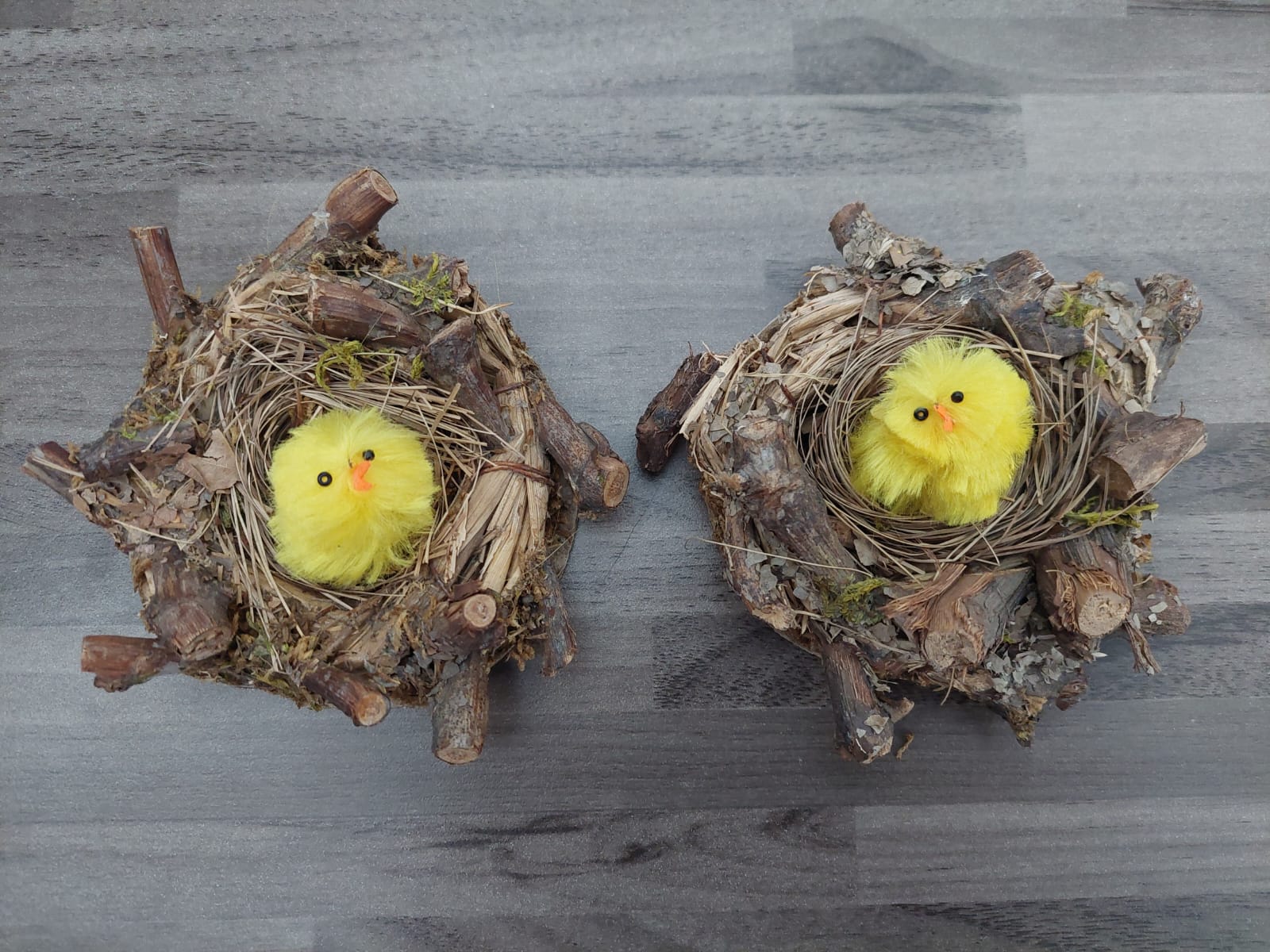 Nest aus Ästen mit Küken - Mein Stil - Floristik Dekorationen und Handarbeit