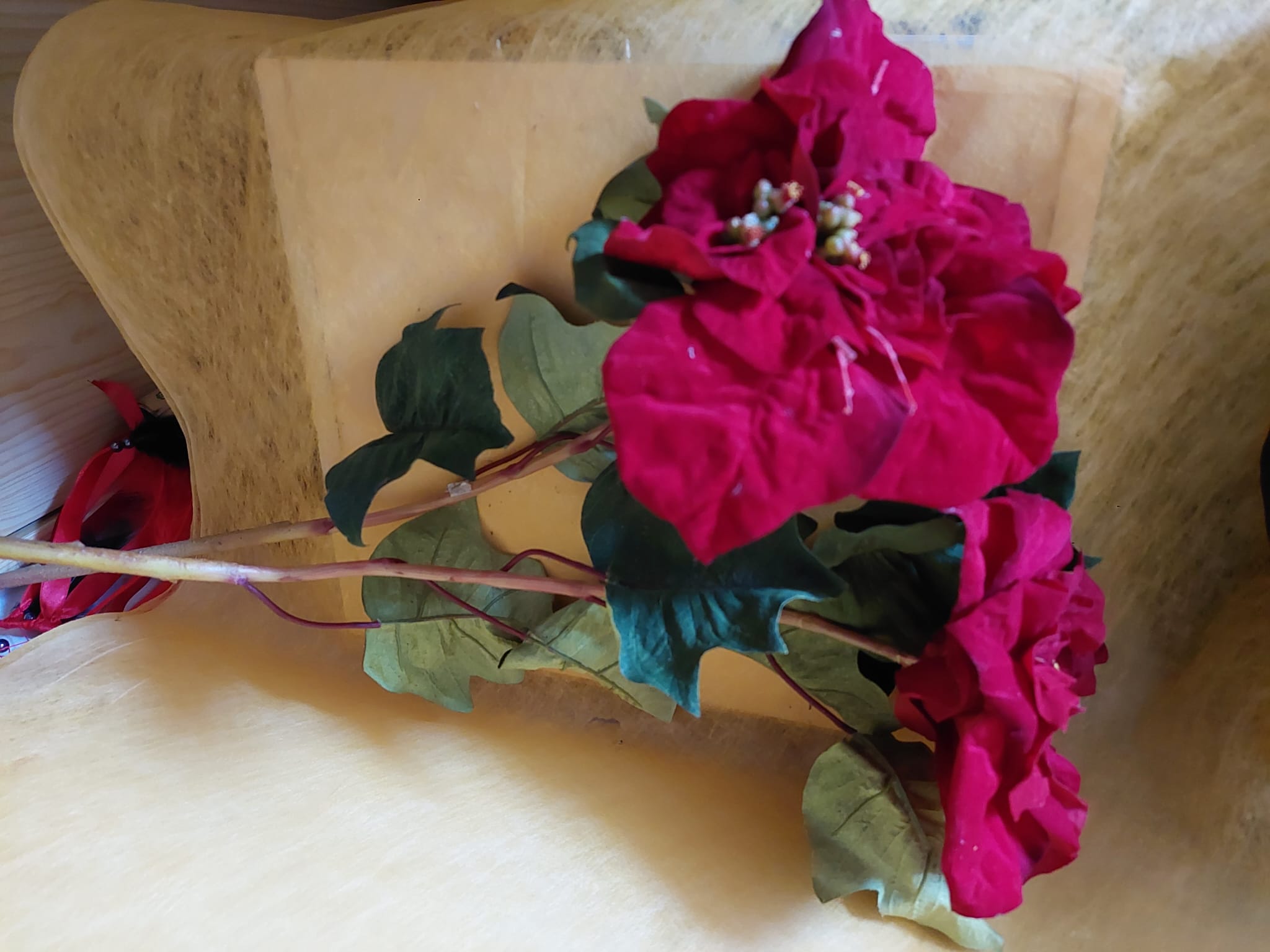 Seidenblumen "Weihnachtsstern" groß - Mein Stil - Floristik Dekorationen und Handarbeit