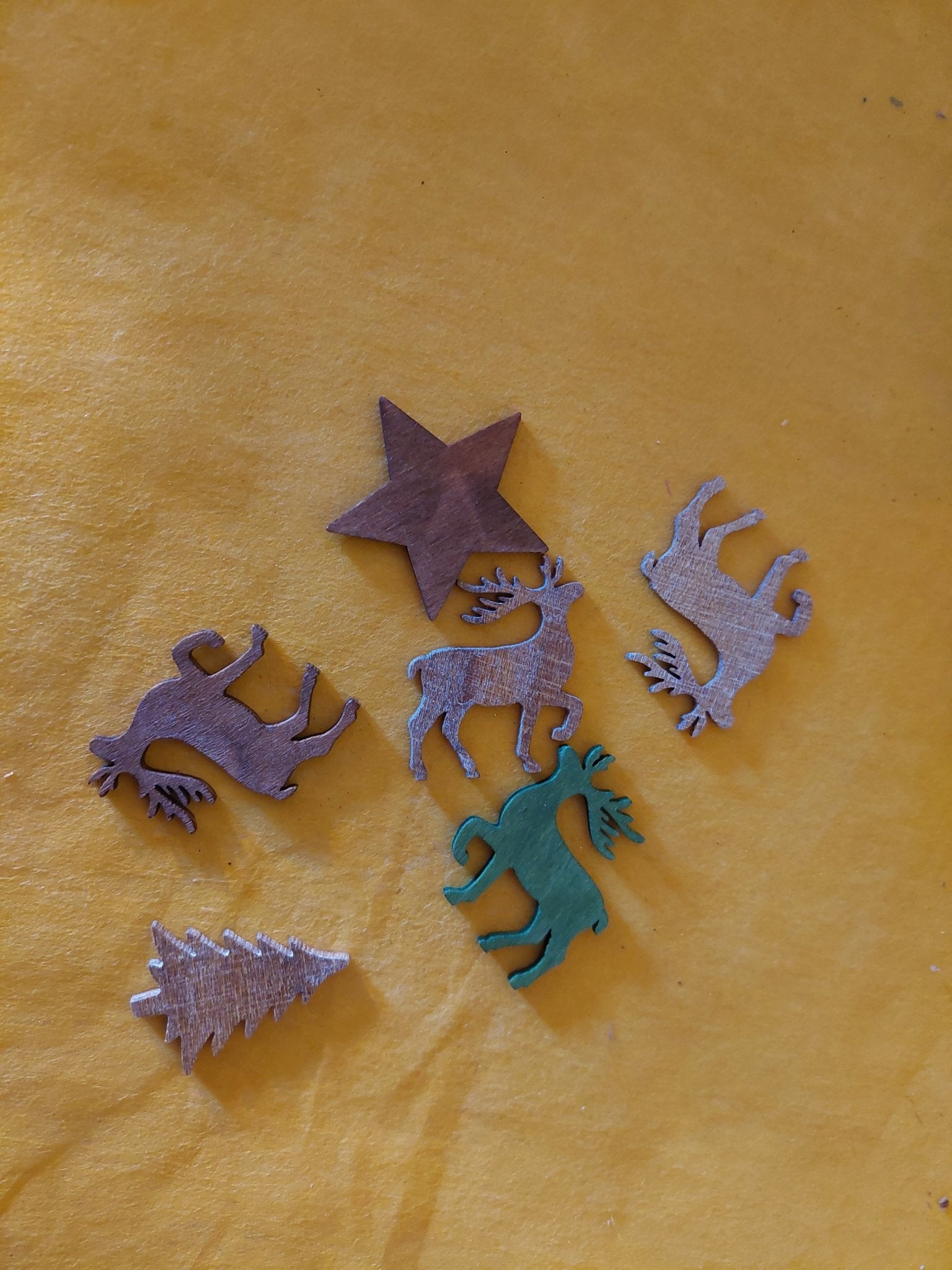 Streudeko grün - braun Weihnachten 5er Pack - Mein Stil - Floristik Dekorationen und Handarbeit