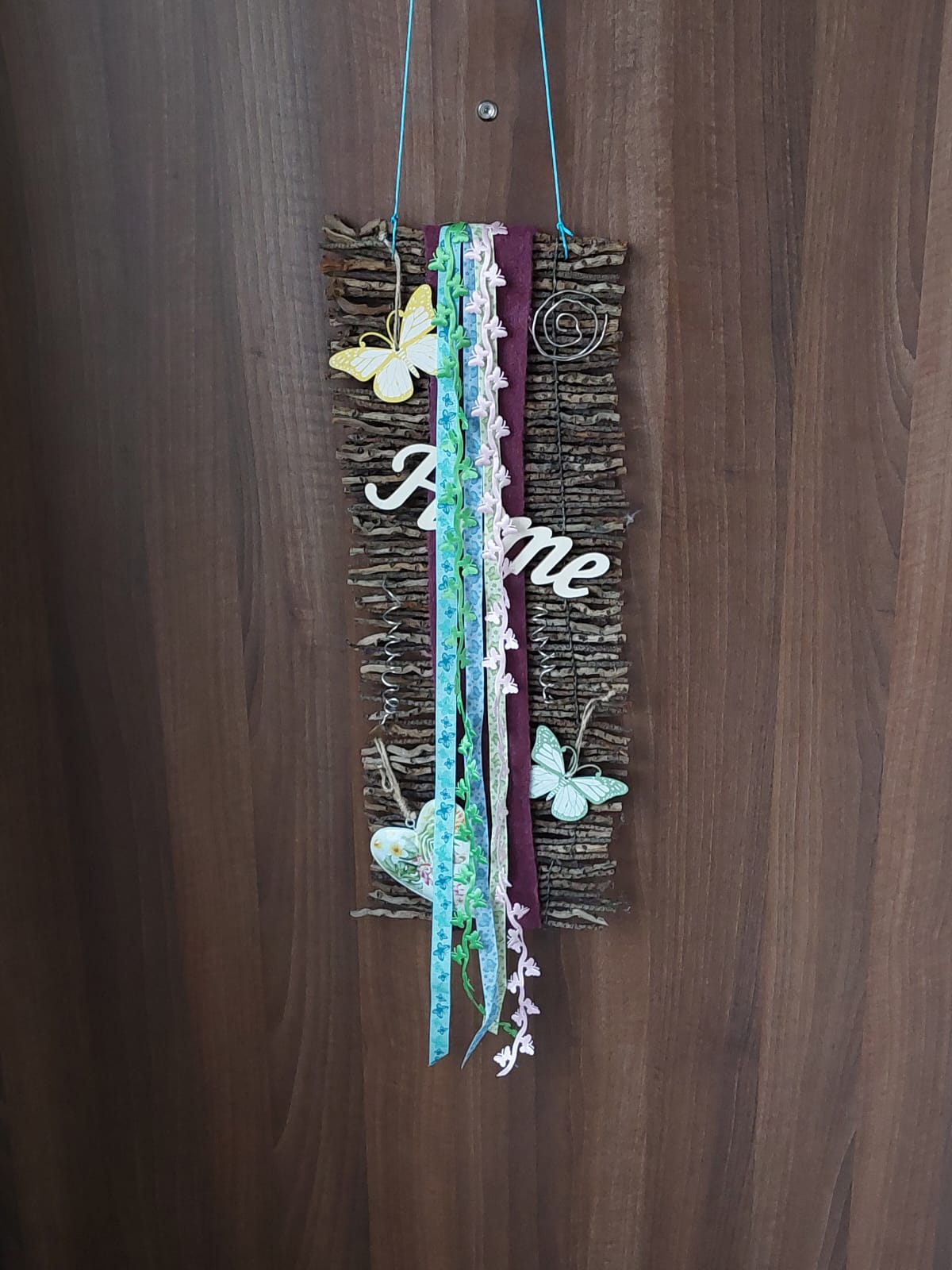 Türschmuck "Home" - Mein Stil - Floristik Dekorationen und Handarbeit